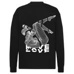 Wire figure oversize long sleeve Tee