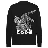 Wire figure oversize long sleeve Tee