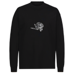 Wire figure oversize long sleeve Tee